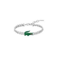 Jewellery-Watches*Lacoste Mens Arthor Stainless Steel Bracelet in Silver
