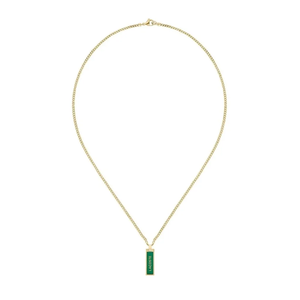 Jewellery-Watches*Lacoste Mens Fence Gold Necklace. in Gold