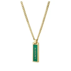 Jewellery-Watches*Lacoste Mens Fence Gold Necklace. in Gold