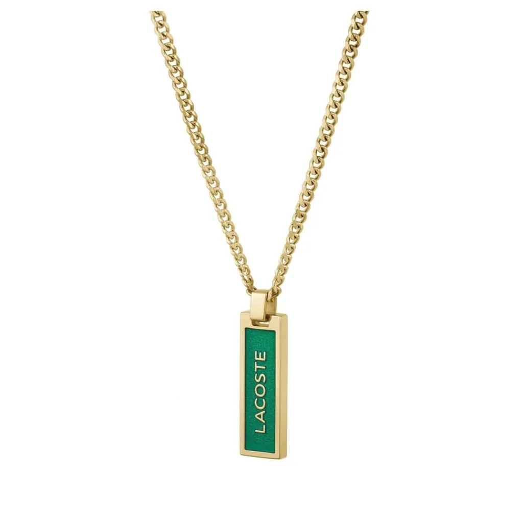 Jewellery-Watches*Lacoste Mens Fence Gold Necklace. in Gold