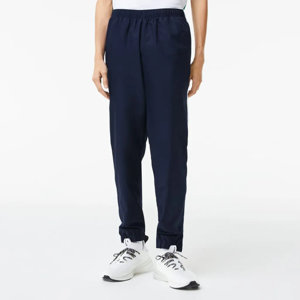 Tracksuits*Lacoste Mens Logo Stripe Tennis Sweatsuit in Navy