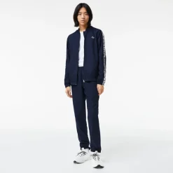 Tracksuits*Lacoste Mens Logo Stripe Tennis Sweatsuit in Navy