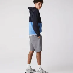 Coats And Jackets*Lacoste Mens Two-Material Pullover Jacket in Navy