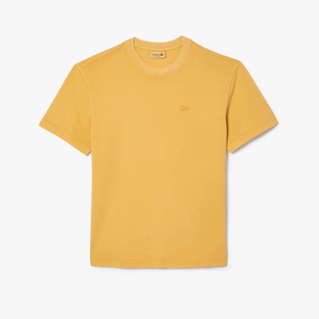 T-Shirts And Vests*Lacoste Natural Dyed Cotton T-Shirt in Orange