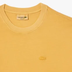T-Shirts And Vests*Lacoste Natural Dyed Cotton T-Shirt in Orange