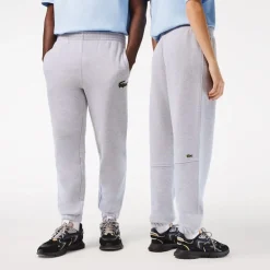 Trousers*Lacoste Organic Cotton Fleece Sweatpants in Grey