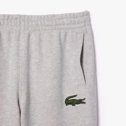 Trousers*Lacoste Organic Cotton Fleece Sweatpants in Grey