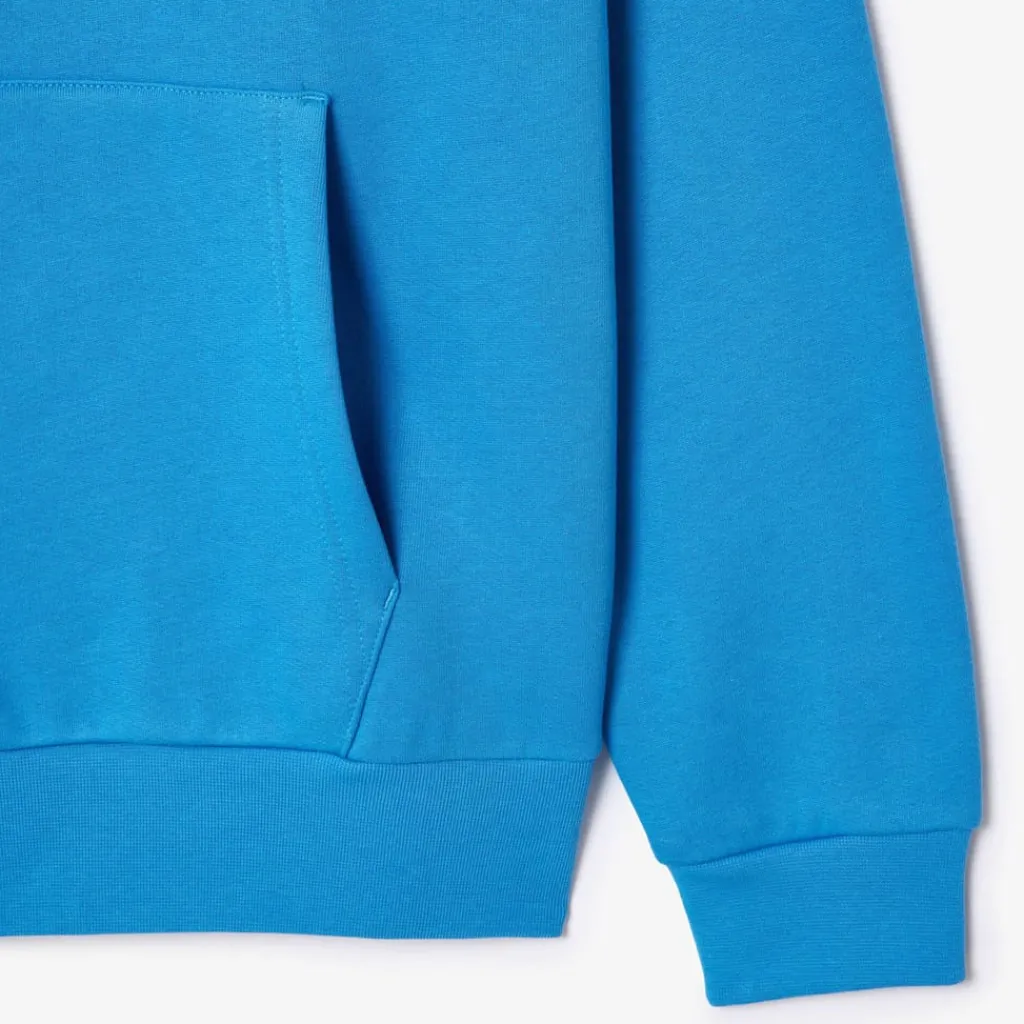 Sweatshirts*Lacoste Organic Cotton Hoodie in Blue