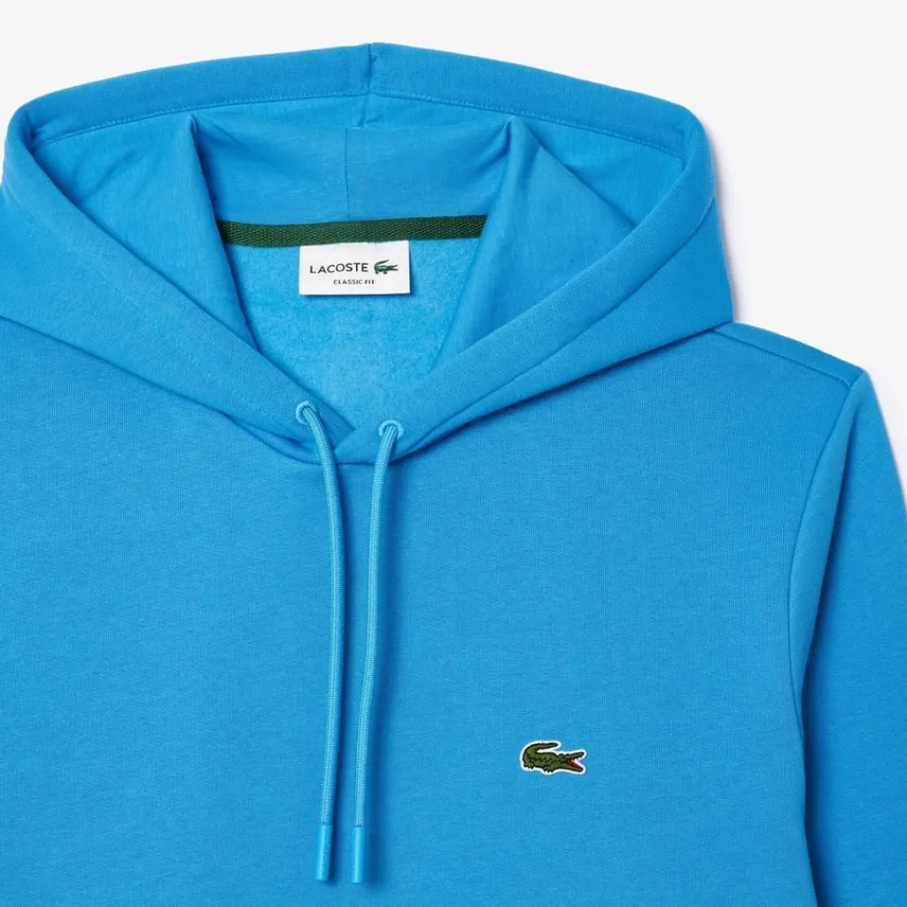 Sweatshirts*Lacoste Organic Cotton Hoodie in Blue