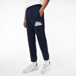 Trousers*Lacoste Organic Cotton Sweatpants in Navy