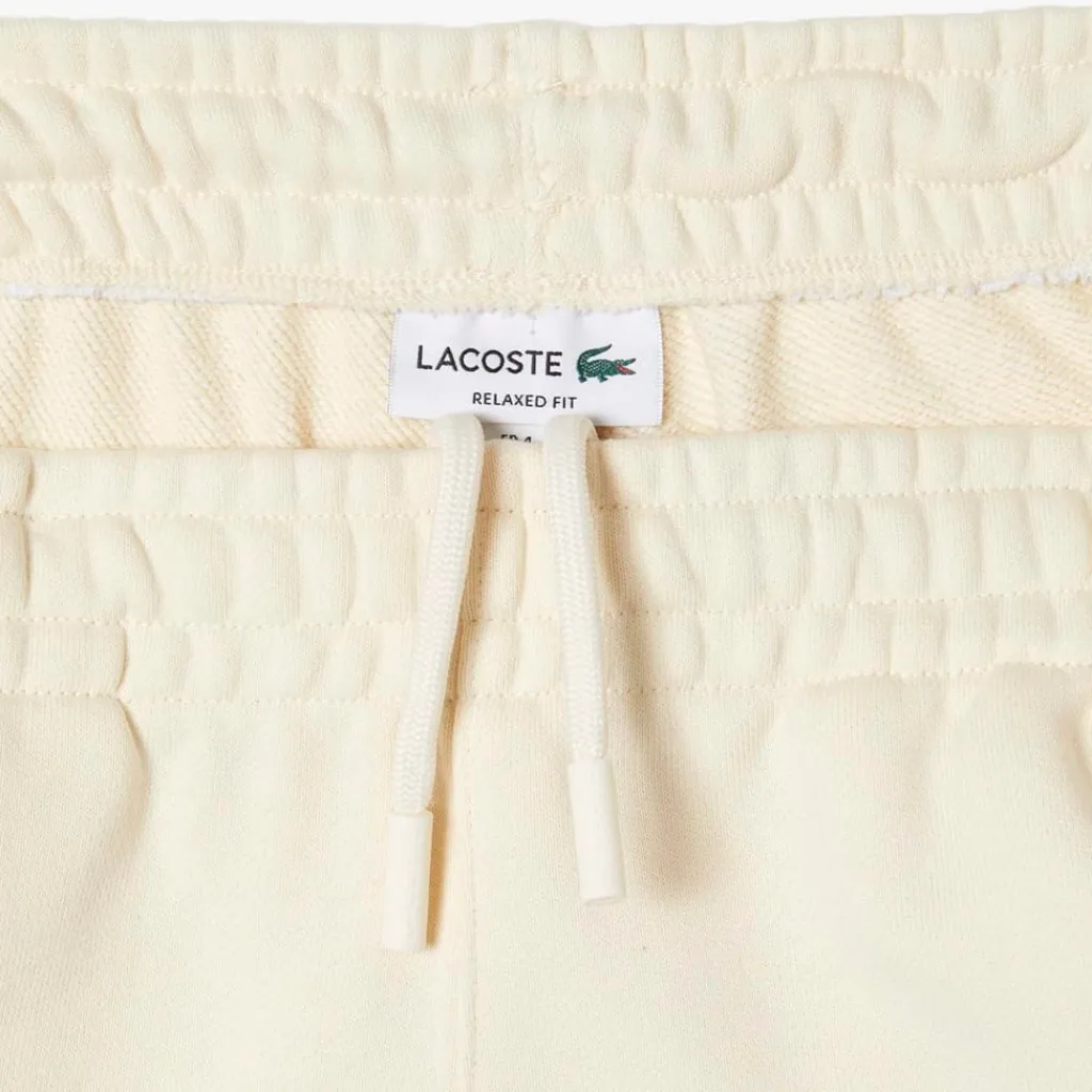 Trousers*Lacoste Organic Cotton Track Pants in Cream