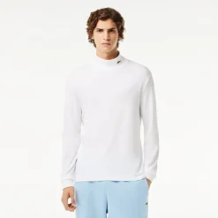 T-Shirts And Vests*Lacoste Organic Cotton Turtleneck T-Shirt in White