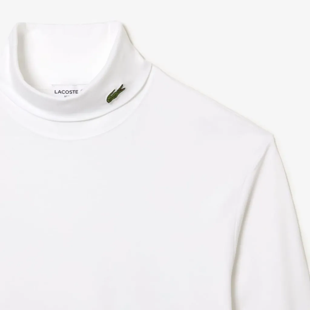 T-Shirts And Vests*Lacoste Organic Cotton Turtleneck T-Shirt in White