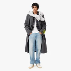 Coats And Jackets*Lacoste Oversize Checked Overshirt in Navy