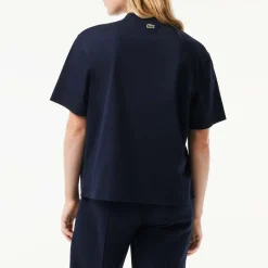 T-Shirts And Vests*Lacoste Oversized Cotton Tennis Embroidery T-Shirt in Blue
