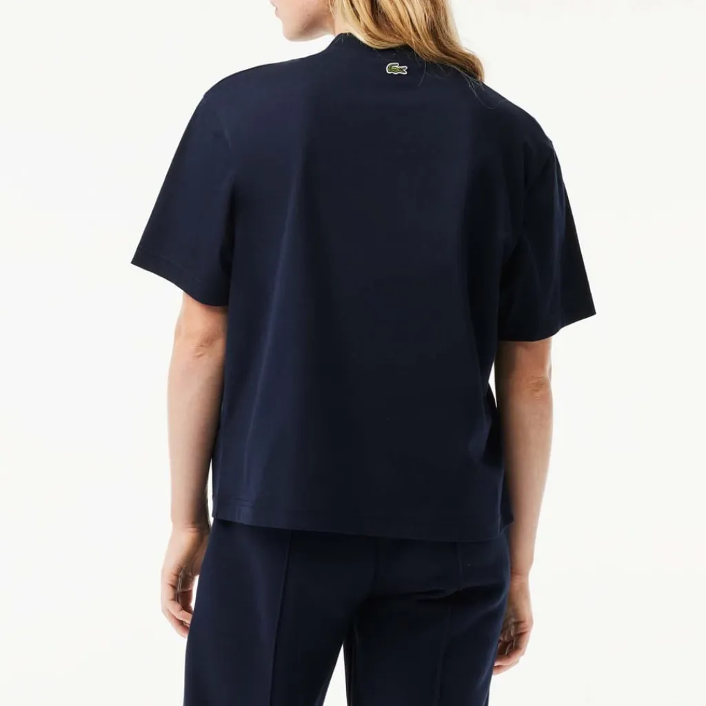 T-Shirts And Vests*Lacoste Oversized Cotton Tennis Embroidery T-Shirt in Blue