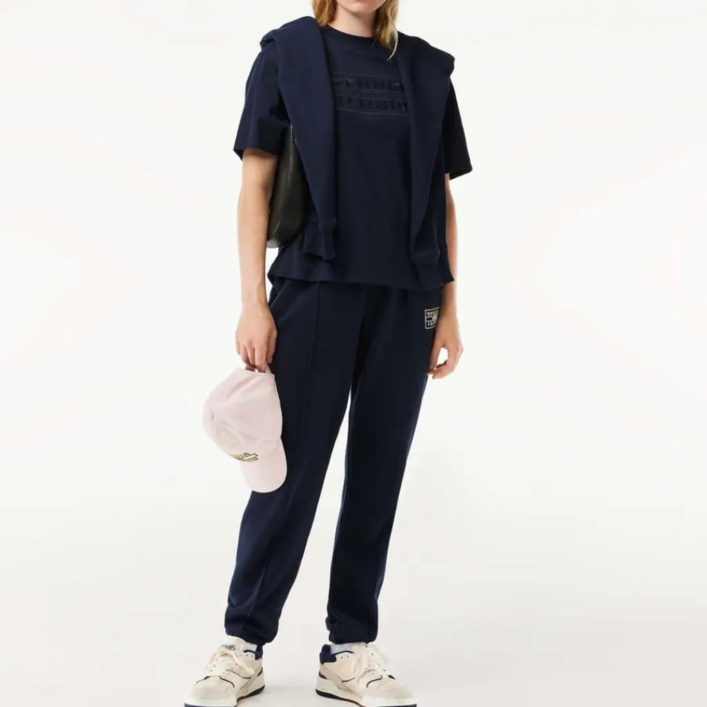 T-Shirts And Vests*Lacoste Oversized Cotton Tennis Embroidery T-Shirt in Blue