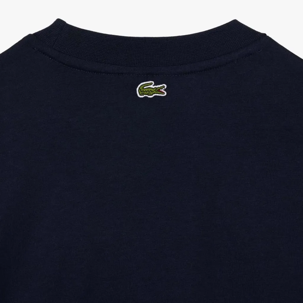 T-Shirts And Vests*Lacoste Oversized Cotton Tennis Embroidery T-Shirt in Blue