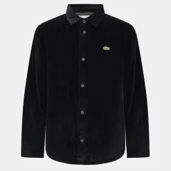 Shirts*Lacoste Oxford Regular Fit Long Sleeve Shirt in Black