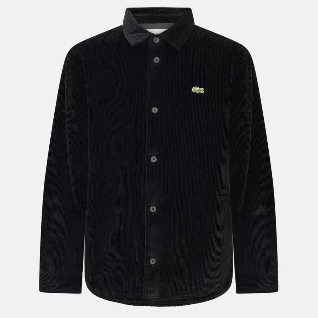 Shirts*Lacoste Oxford Regular Fit Long Sleeve Shirt in Black