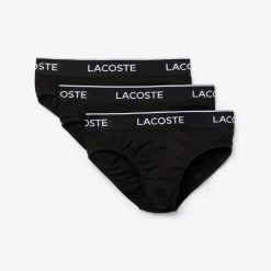 Underwear And Socks*Lacoste Pack Briefs in Black