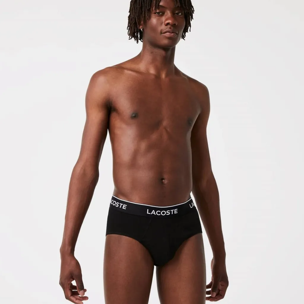 Underwear And Socks*Lacoste Pack Briefs in Black
