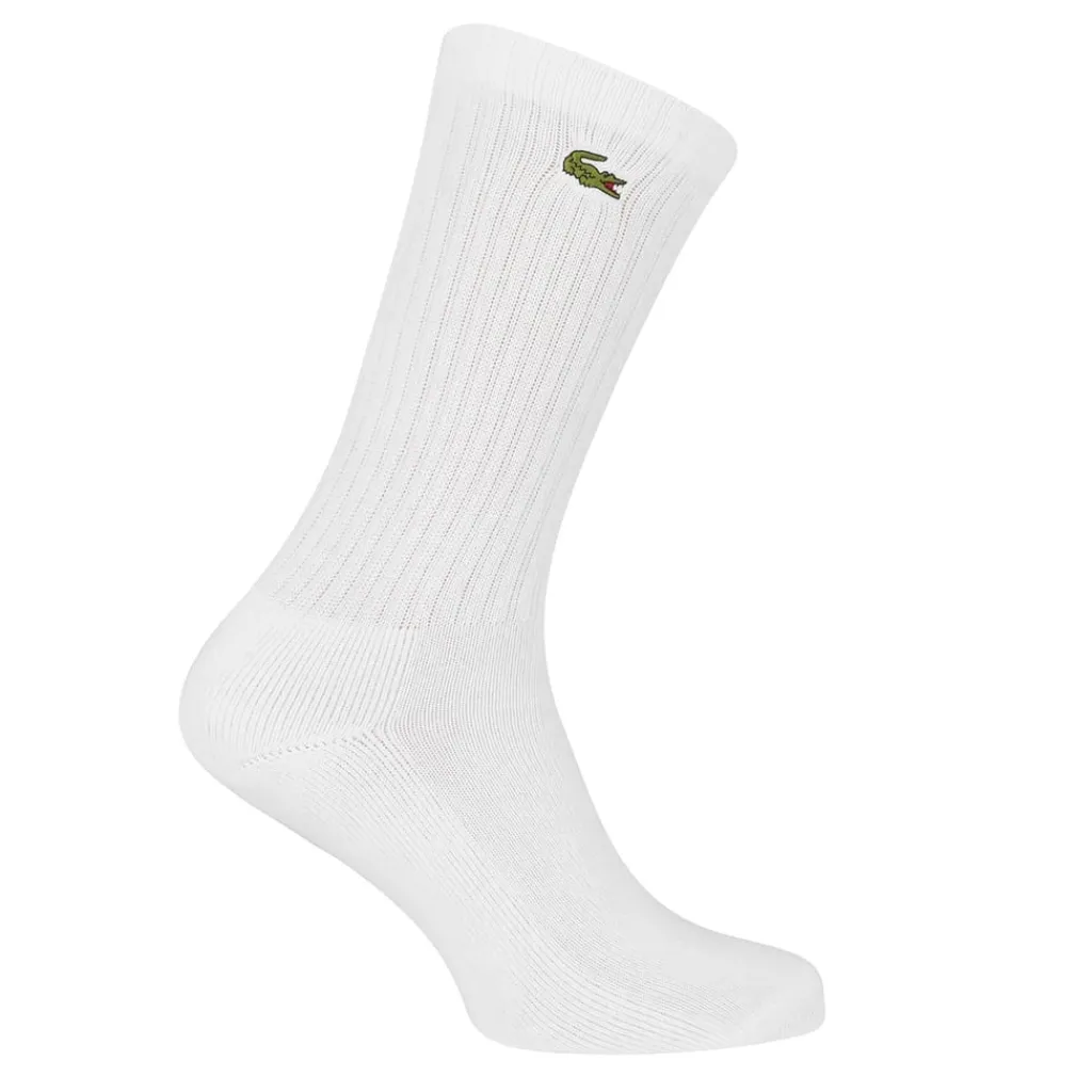 Underwear And Socks*Lacoste Pack Crew Socks in White