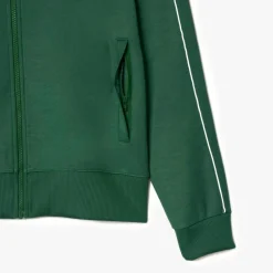 Tracksuits*Lacoste Paris Piqué Zip Front Track Jacket in Green