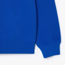 Sweatshirts*Lacoste Piqué Badge Accent Sweatshirt in Blue