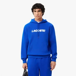 Sweatshirts*Lacoste Piqué Hoodie in Blue