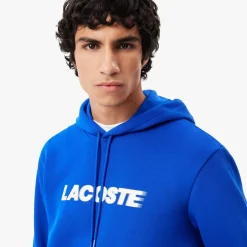 Sweatshirts*Lacoste Piqué Hoodie in Blue