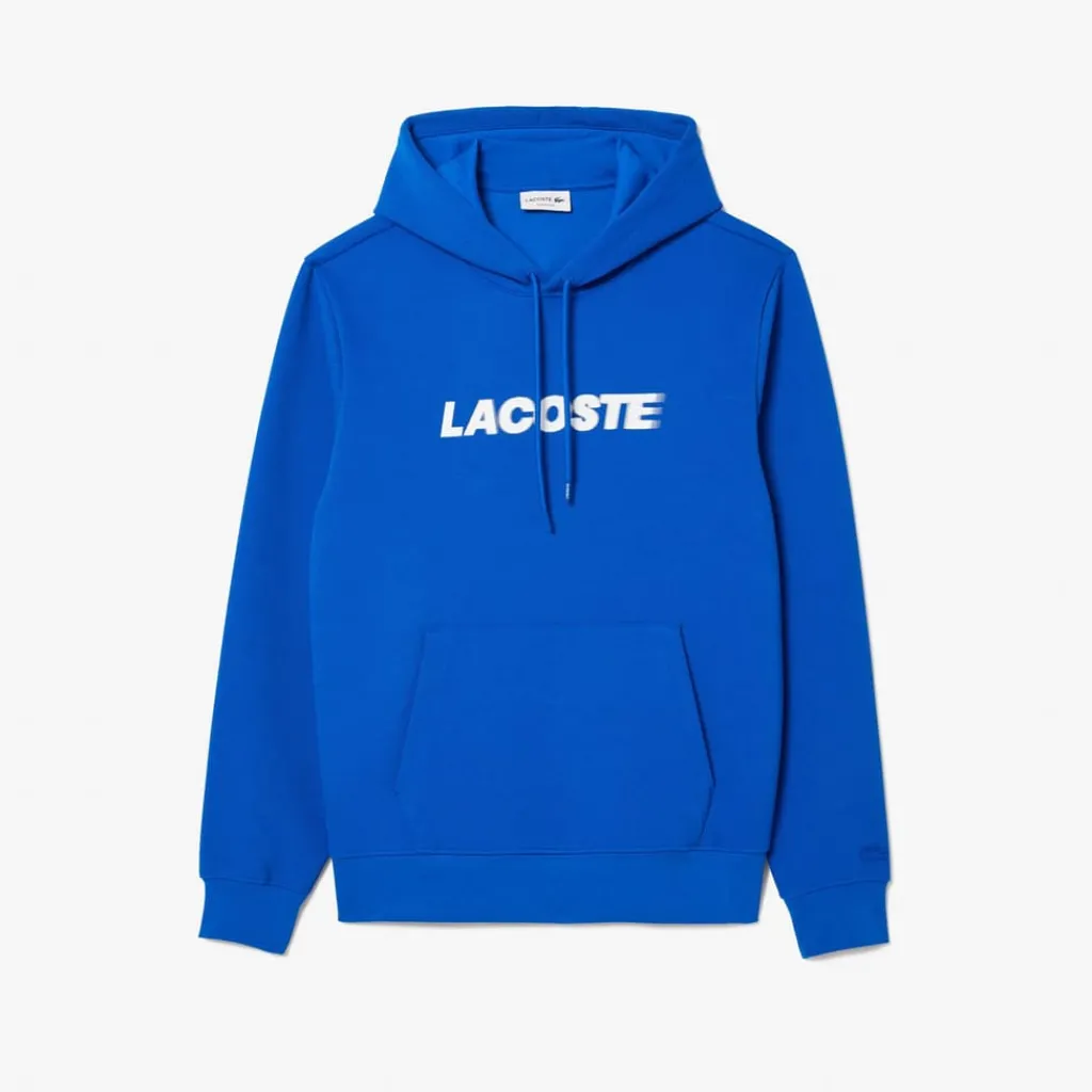 Sweatshirts*Lacoste Piqué Hoodie in Blue