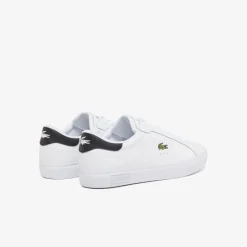 Trainers*Lacoste Powercourt Low Top Crocodile Print Sneakers in White