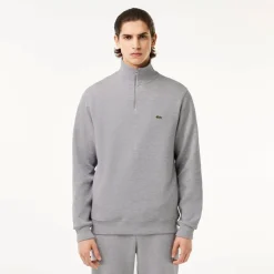 Sweatshirts*Lacoste Quarter Zip Fleece in Grey