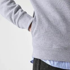 Sweatshirts*Lacoste Quarter Zip Fleece in Grey