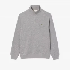 Sweatshirts*Lacoste Quarter Zip Fleece in Grey