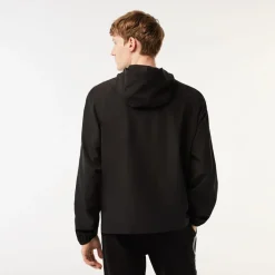 Coats And Jackets*Lacoste Recycled Polyester Track Jacket in Black