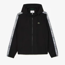 Coats And Jackets*Lacoste Recycled Polyester Track Jacket in Black