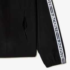 Coats And Jackets*Lacoste Recycled Polyester Track Jacket in Black