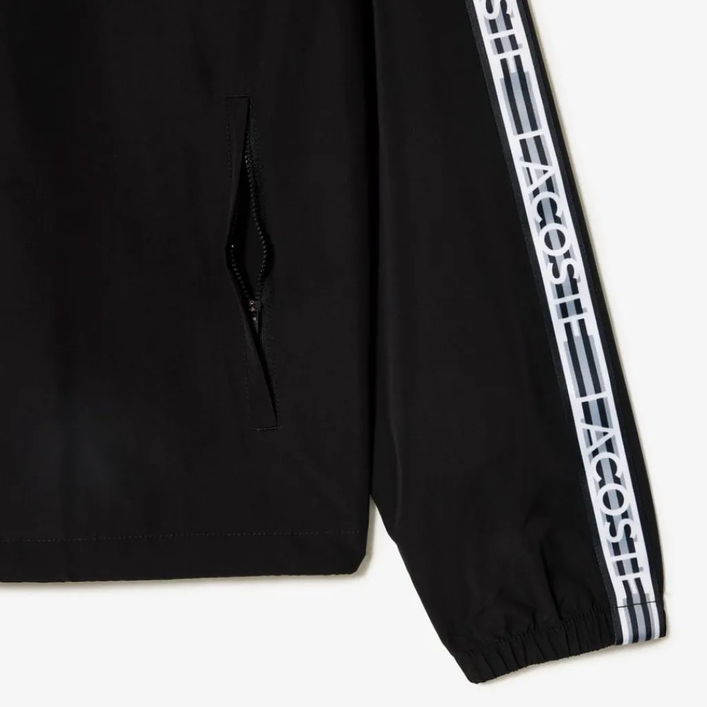 Coats And Jackets*Lacoste Recycled Polyester Track Jacket in Black