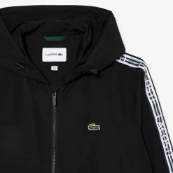 Coats And Jackets*Lacoste Recycled Polyester Track Jacket in Black