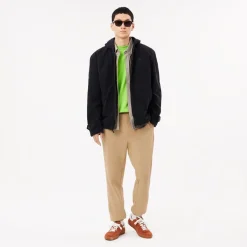 Trousers*Lacoste Regular Fit Cotton Sweatpants in Beige