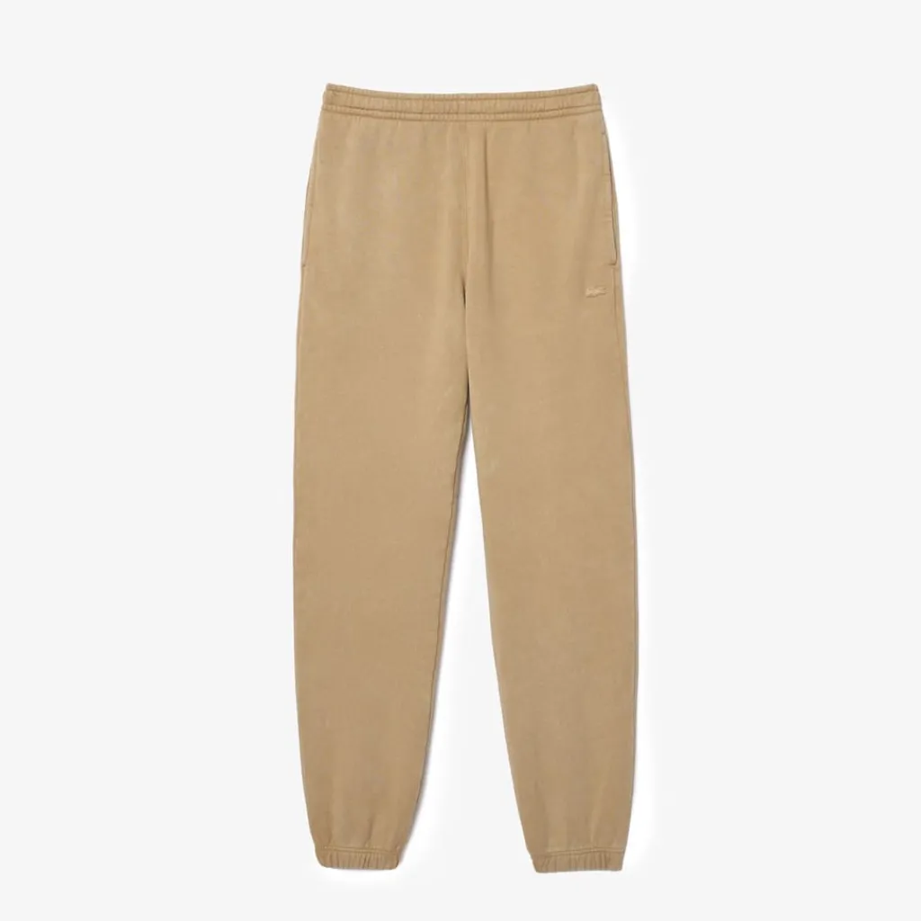 Trousers*Lacoste Regular Fit Cotton Sweatpants in Beige