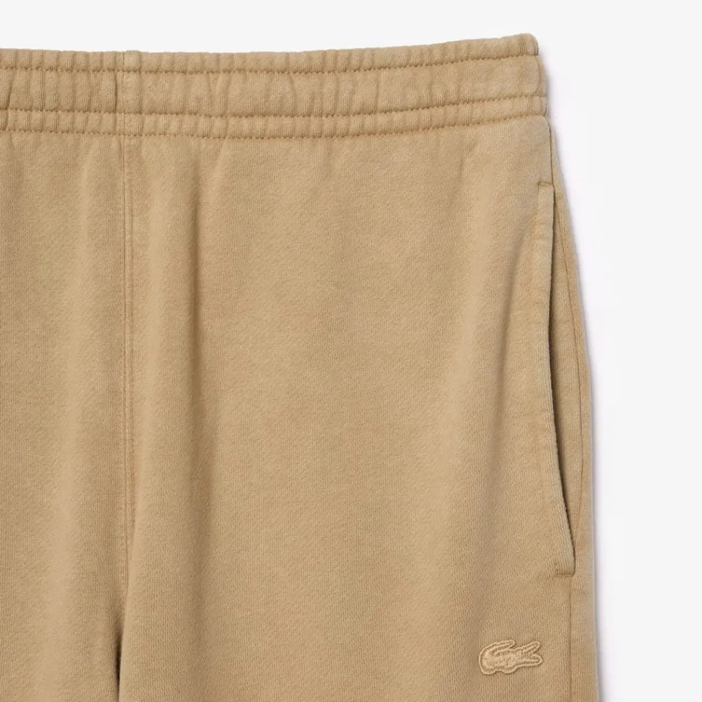 Trousers*Lacoste Regular Fit Cotton Sweatpants in Beige