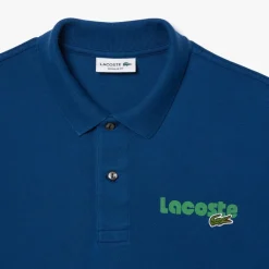 Polo Shirts*Lacoste Regular Fit L.12.12 Washed Effect Polo Shirt in Blue