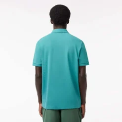 Polo Shirts*Lacoste Regular Fit Paris Stretch Piqué Polo Shirt in Green