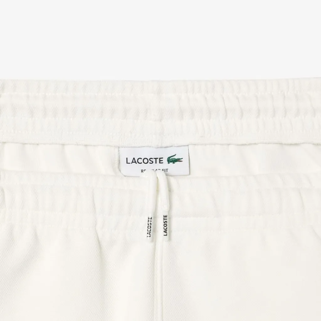 Trousers*Lacoste Regular Fit Piqué Sweatpants in White blue