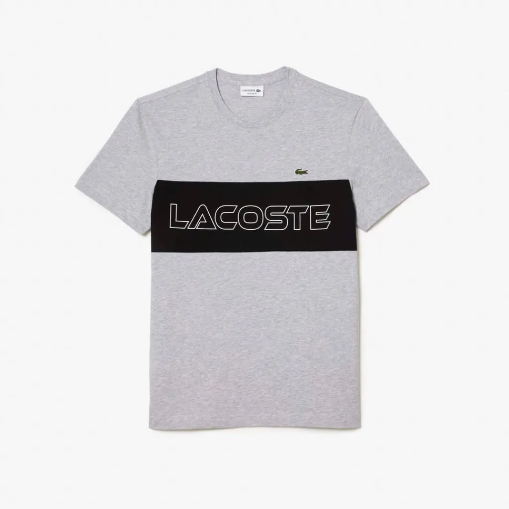 T-Shirts And Vests*Lacoste Regular-Fit Colour Block Print T-Shirt in Multi colour