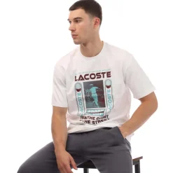 T-Shirts And Vests*Lacoste Relaxed Fit René Print T-Shirt in White
