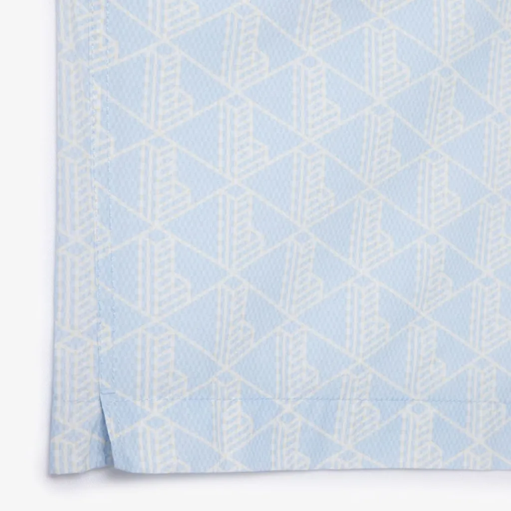 Shirts*Lacoste Relaxed Fit Short Sleeve Shirt in Light Blue